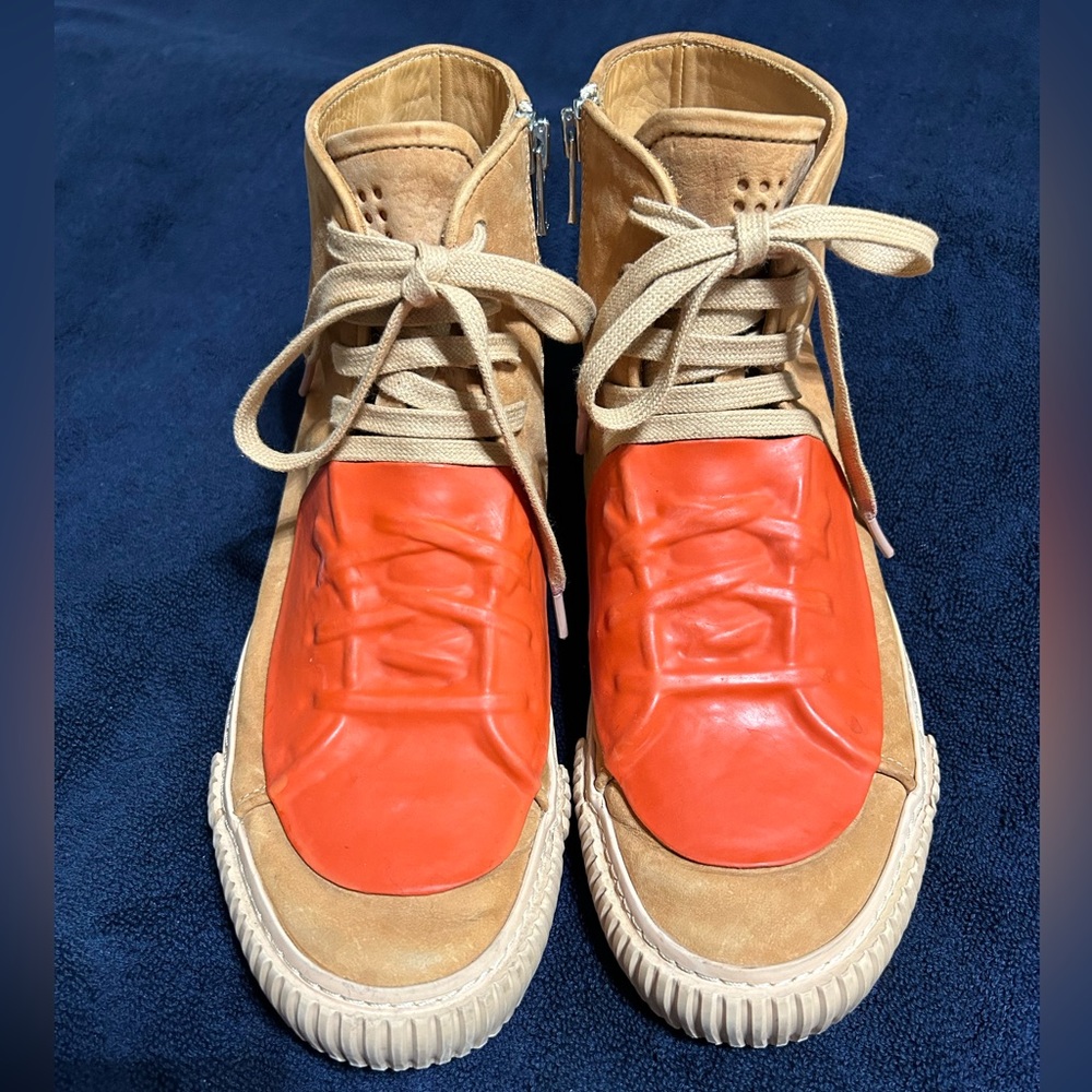 EUC Both Paris RUBBER PATCH LEATHER HIGH TOP SNEAKERS Men’s 42 / US 8.5